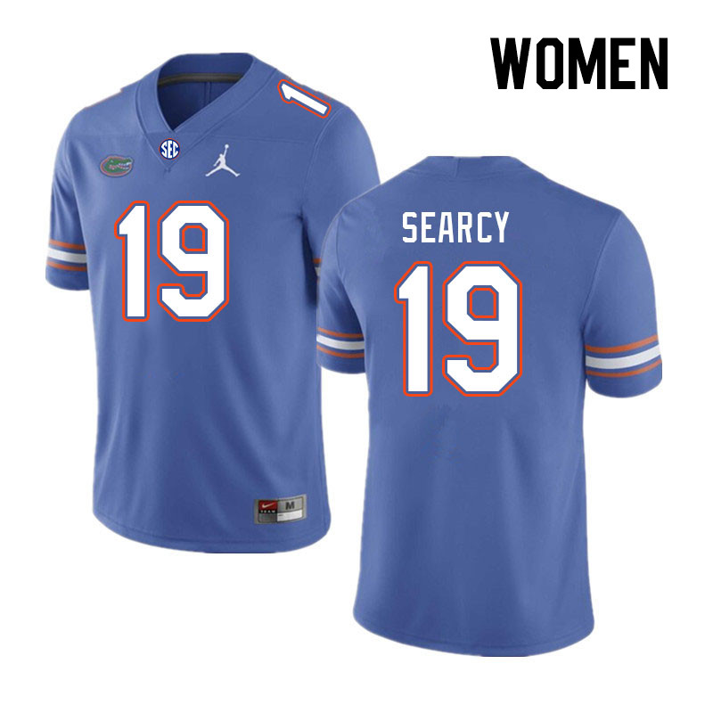 Women #19 T.J. Searcy Florida Gators College Football Jerseys Stitched-Royal